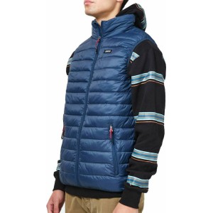Basehit 202.BM10.141 Αμάνικο Ανδρικό Μπουφάν Puffer για Άνοιξη Μπλε