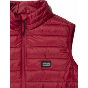 Emerson 201.EM10.140 Αμάνικο Ανδρικό Μπουφάν Puffer για Άνοιξη Κόκκινο