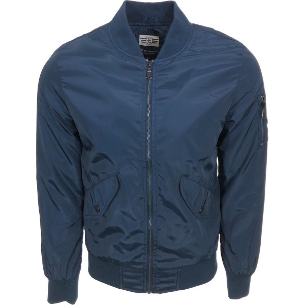 Ελαφρύ ανδρικο μπουφάν Bomber fly για άνοιξη ET9 DESIGN 345 BLUE