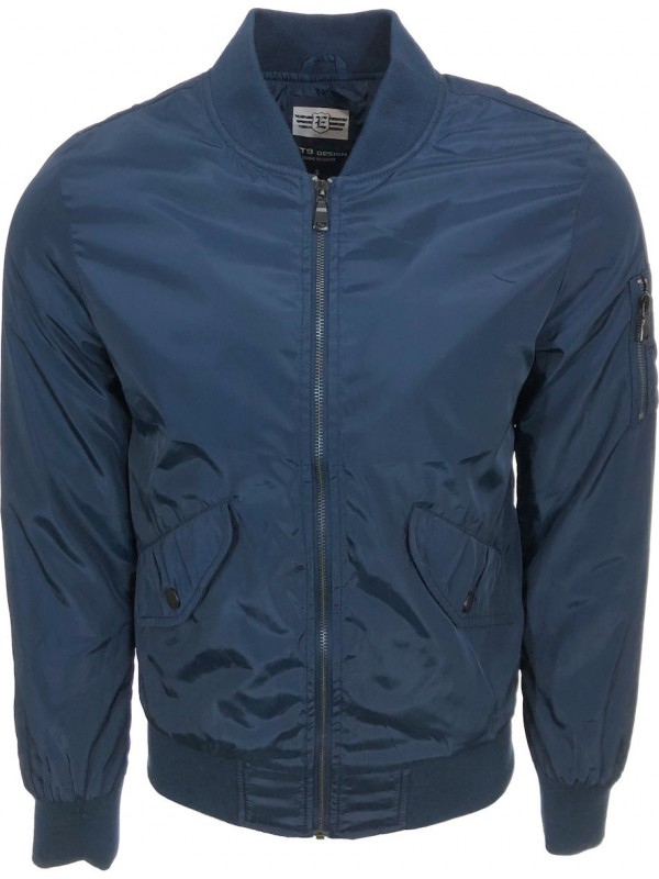 Ελαφρύ ανδρικο μπουφάν Bomber fly για άνοιξη ET9 DESIGN 345 BLUE