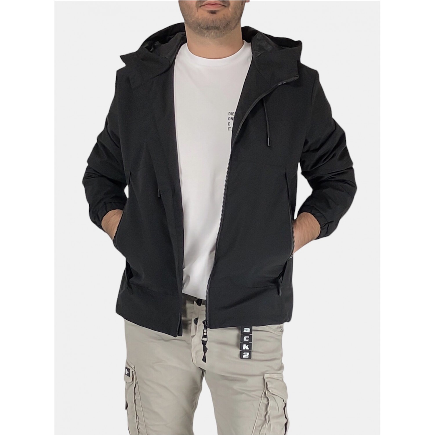 Ανδρικό λεπτό μπουφάν Mythic GA-7206-1 Black