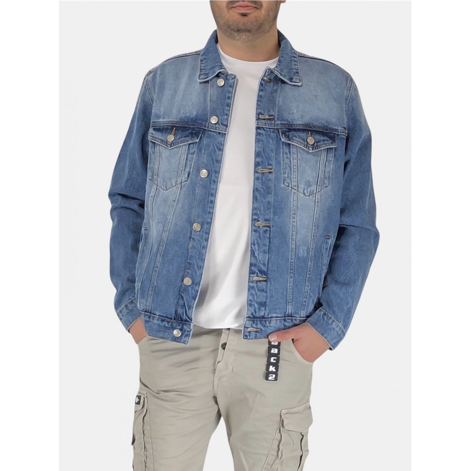Ανδρικό Jean Jacket Enos RJ-967 Light Blue