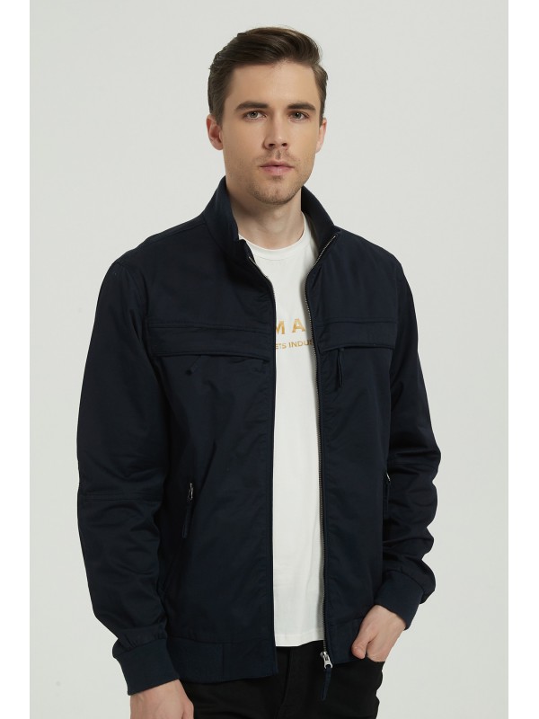 Life Style Butiken Ανδρικό λεπτό μπουφάν LS15168 Navy Blue