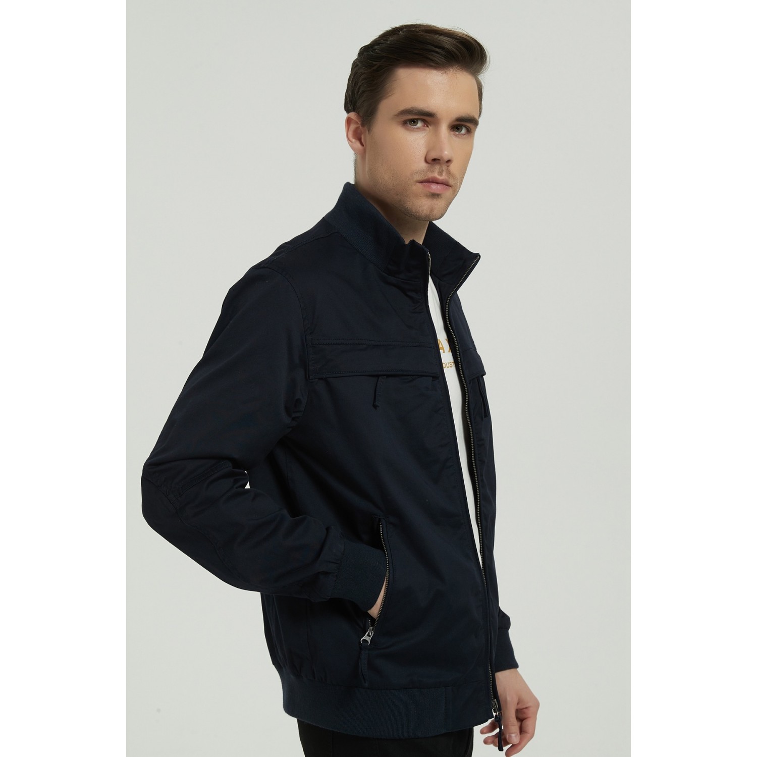 Life Style Butiken Ανδρικό λεπτό μπουφάν LS15168 Navy Blue