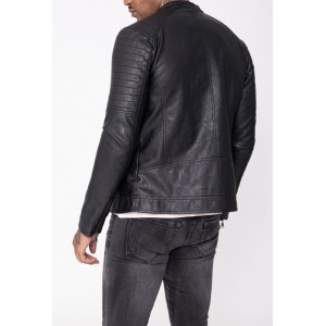 Life Style Butiken Ανδρικό ελαφρύ δερματινάκι LS1905 Black