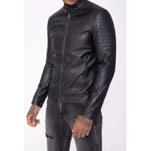 Life Style Butiken Ανδρικό ελαφρύ δερματινάκι LS1905 Black