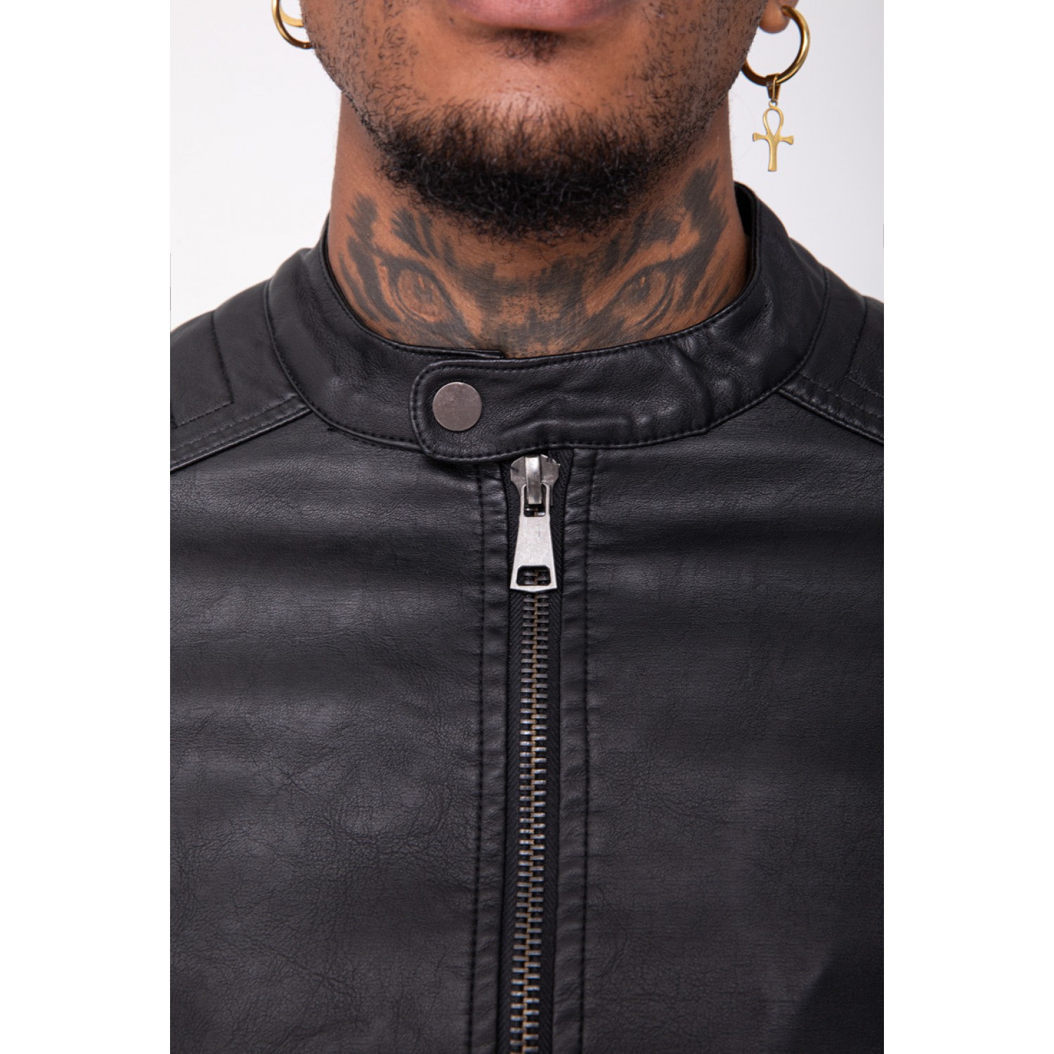 Life Style Butiken Ανδρικό ελαφρύ δερματινάκι LS1905 Black