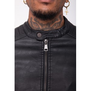 Life Style Butiken Ανδρικό ελαφρύ δερματινάκι LS1905 Black