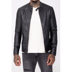 Life Style Butiken Ανδρικό ελαφρύ δερματινάκι LS1905 Black