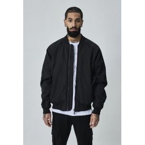 Life Style Butiken Ανδρικό ελαφρύ Bomber μπουφανάκι oversized LS11730 Black