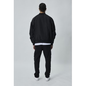 Life Style Butiken Ανδρικό ελαφρύ Bomber μπουφανάκι oversized LS11730 Black
