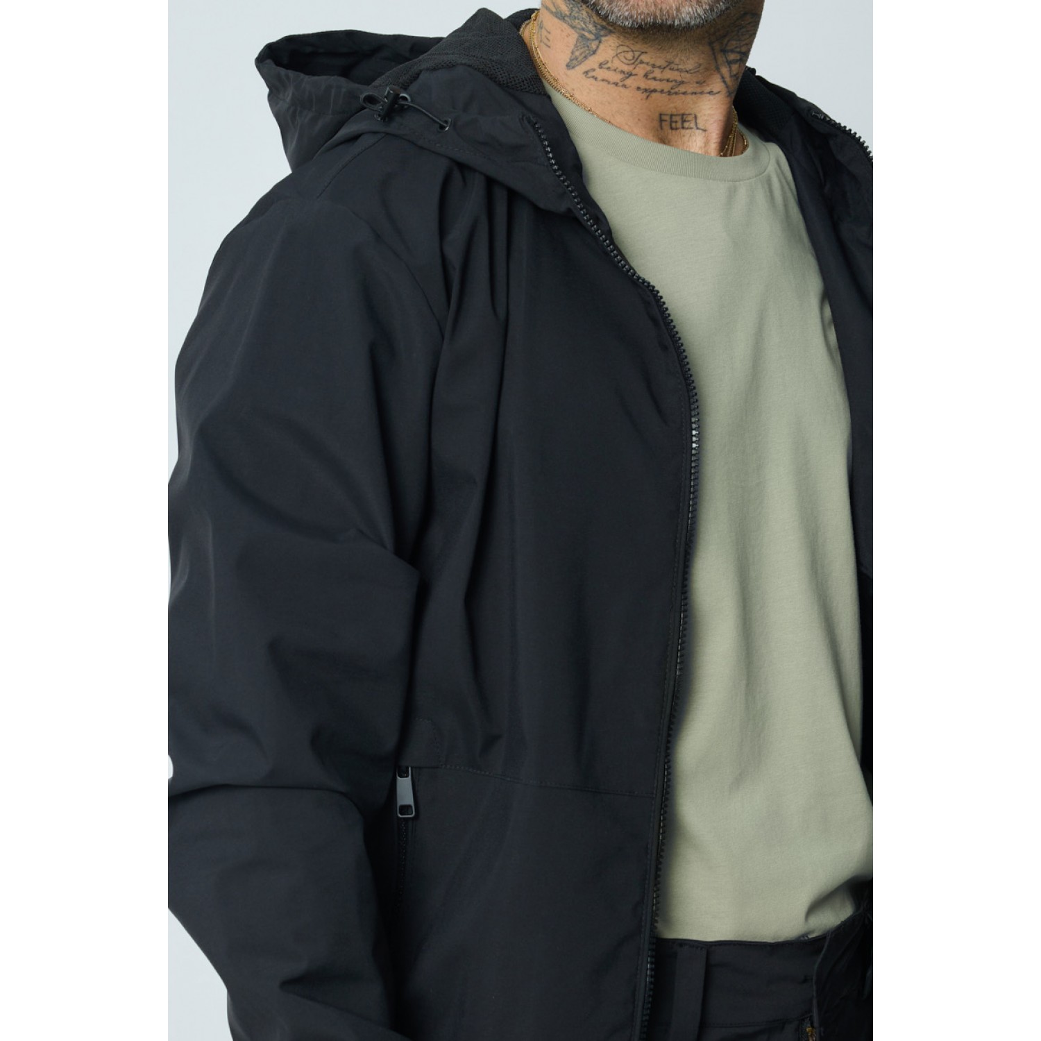 Life Style Butiken Ανδρικό ελαφρύ αντιανεμικό μπουφανάκι LS1202 Black