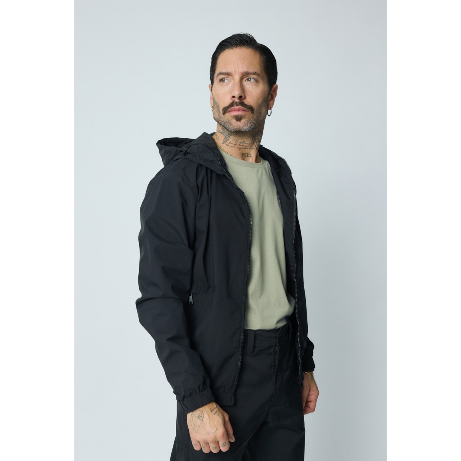 Life Style Butiken Ανδρικό ελαφρύ αντιανεμικό μπουφανάκι LS1202 Black