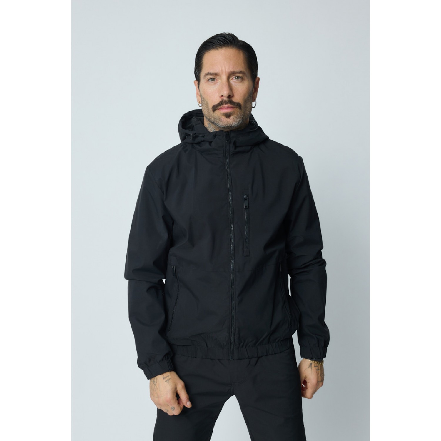 Life Style Butiken Ανδρικό ελαφρύ αντιανεμικό μπουφανάκι LS1202 Black