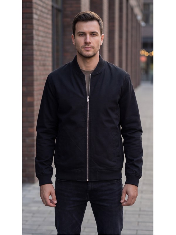 Life Style Butiken Ανδρικό λεπτό μπουφάν LS12648201 Black