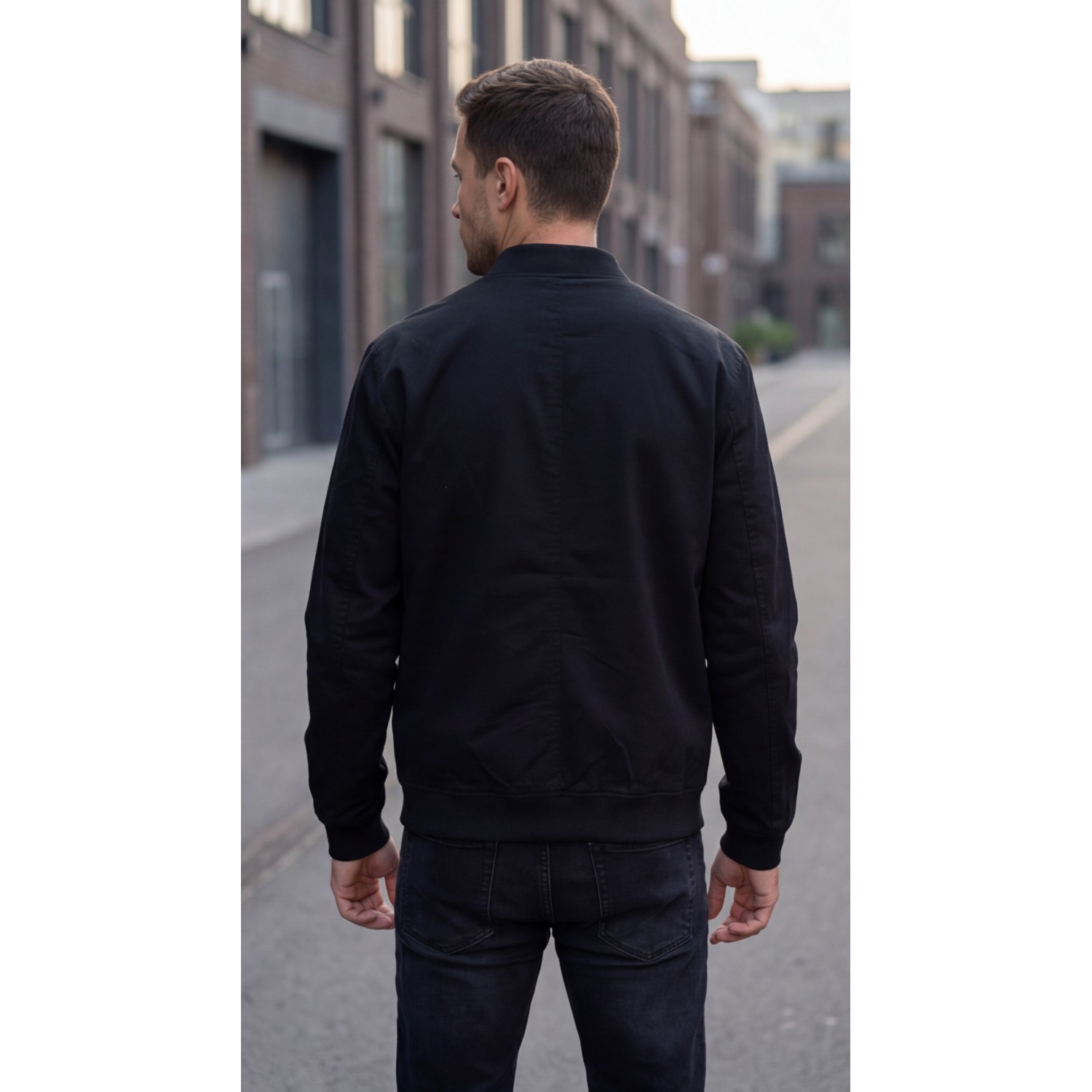 Life Style Butiken Ανδρικό λεπτό μπουφάν LS12648201 Black