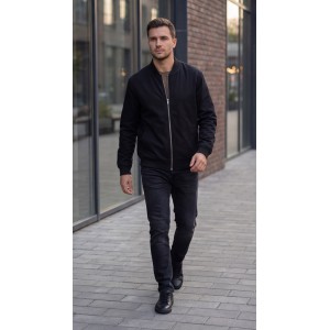 Life Style Butiken Ανδρικό λεπτό μπουφάν LS12648201 Black