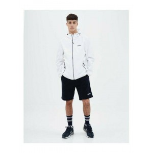 BASEHIT Ανδρικό Λεπτό Μπουφάν Με Κουκούλα 221.BM10.61 White