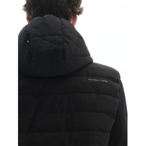 BASEHIT ΑΝΔΡΙΚΟ ΑΜΑΝΙΚΟ ΜΠΟΥΦΑΝ PUFFER ΜΕ ΚΟΥΚΟΥΛΑ 222.BM10.131 Black