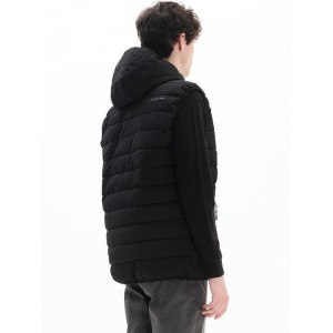 BASEHIT ΑΝΔΡΙΚΟ ΑΜΑΝΙΚΟ ΜΠΟΥΦΑΝ PUFFER ΜΕ ΚΟΥΚΟΥΛΑ 222.BM10.131 Black