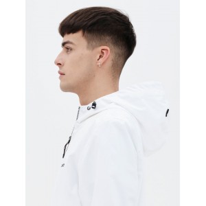 BASEHIT Ανδρικό Λεπτό Μπουφάν Με Κουκούλα 221.BM10.61 White