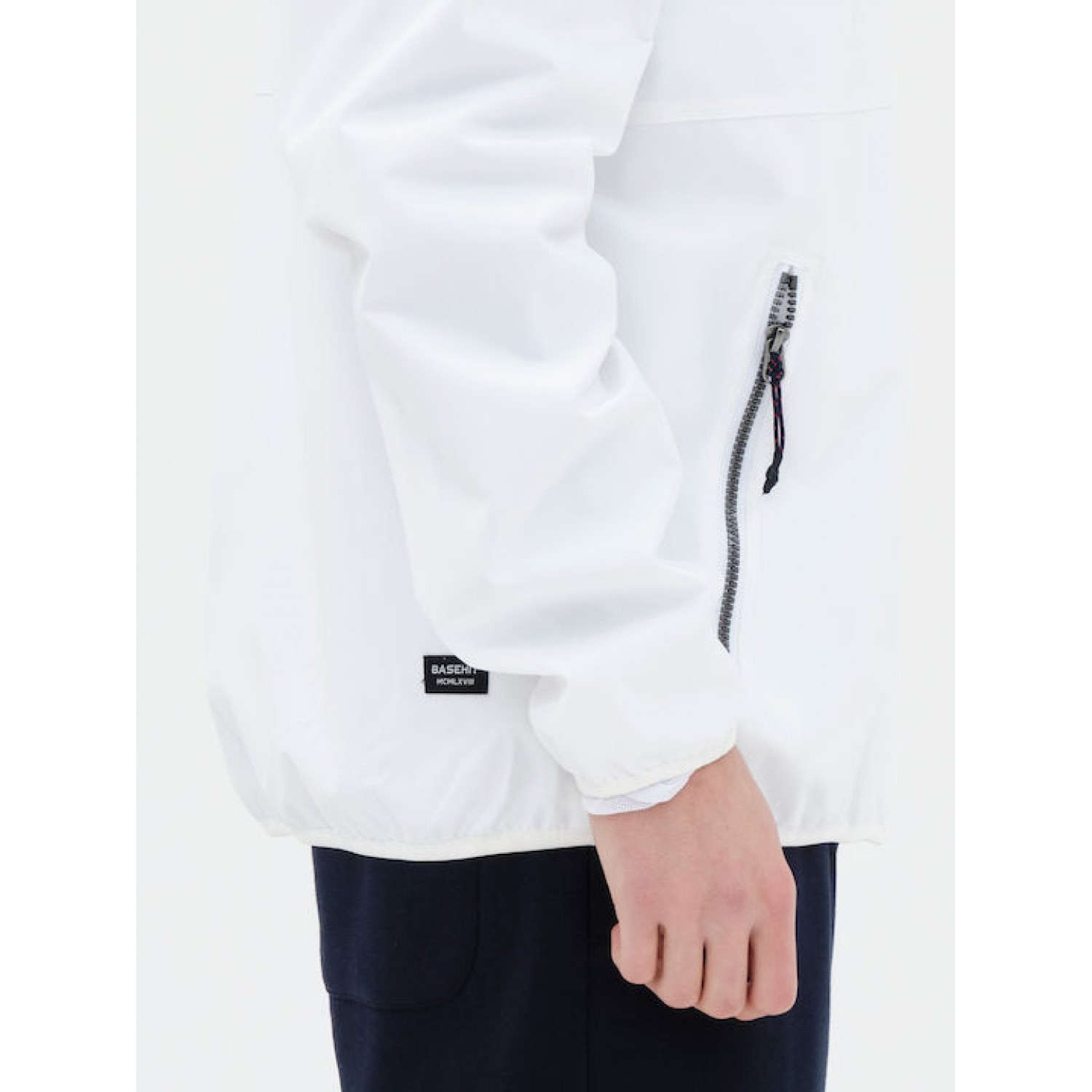 BASEHIT Ανδρικό Λεπτό Μπουφάν Με Κουκούλα 221.BM10.61 White