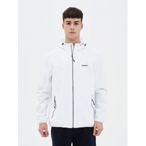BASEHIT Ανδρικό Λεπτό Μπουφάν Με Κουκούλα 221.BM10.61 White