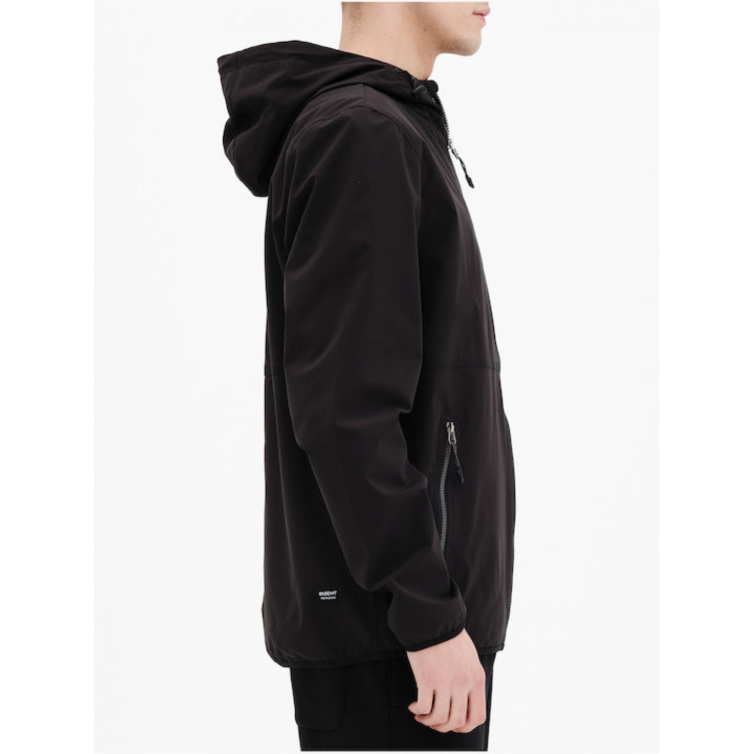BASEHIT Ανδρικό Λεπτό Μπουφάν Με Κουκούλα 221.BM10.61 Black