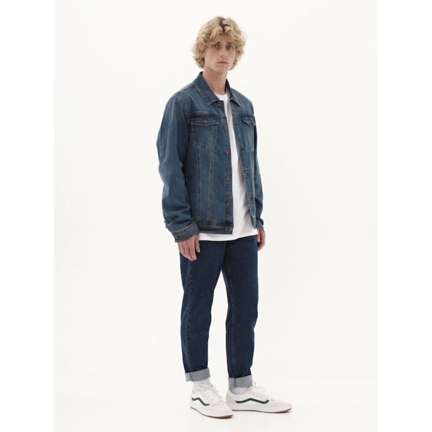 Ανδρικό Μπουφάν Τζιν EMERSON 231.EM18.101 Μπλέ