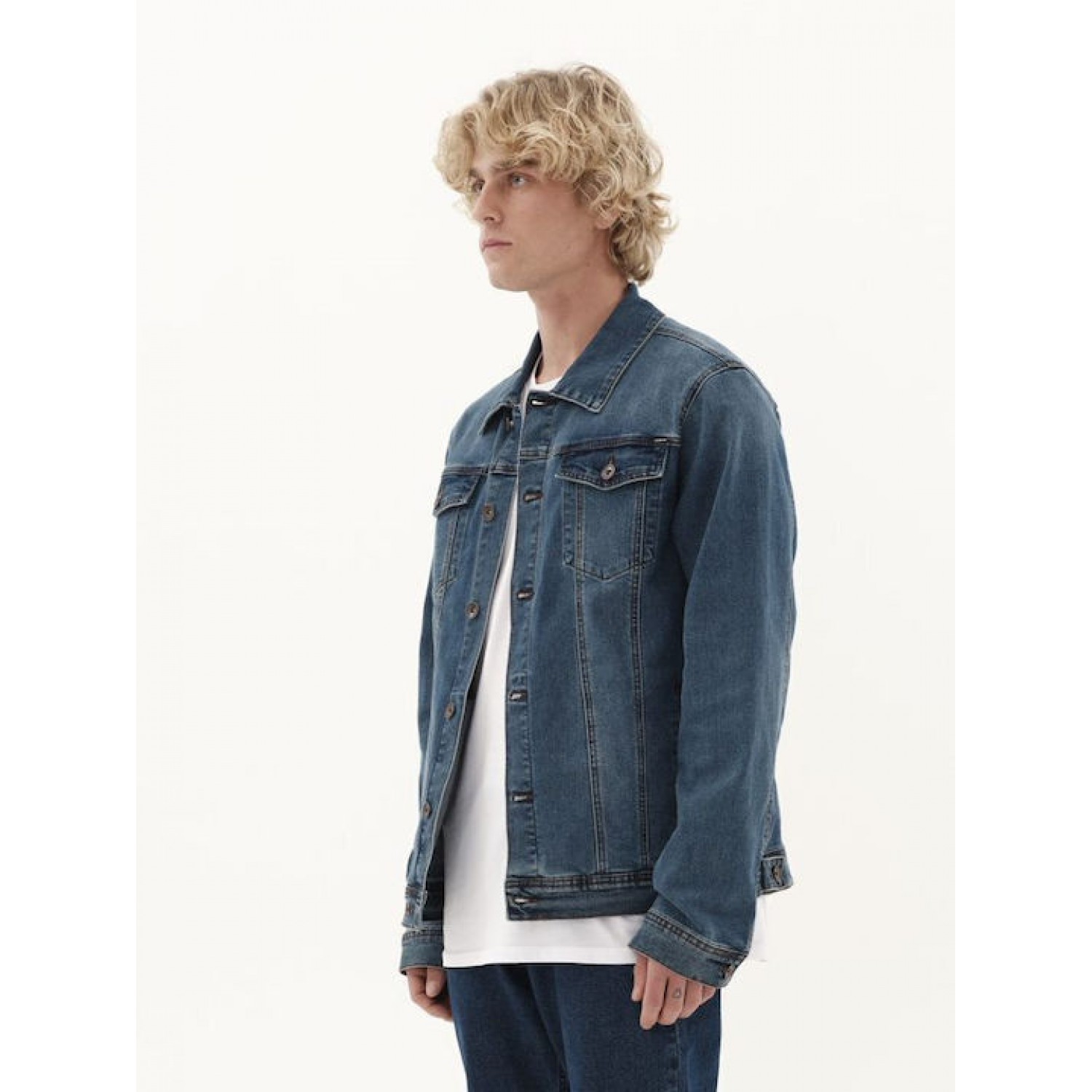 Ανδρικό Μπουφάν Τζιν EMERSON 231.EM18.101 Μπλέ