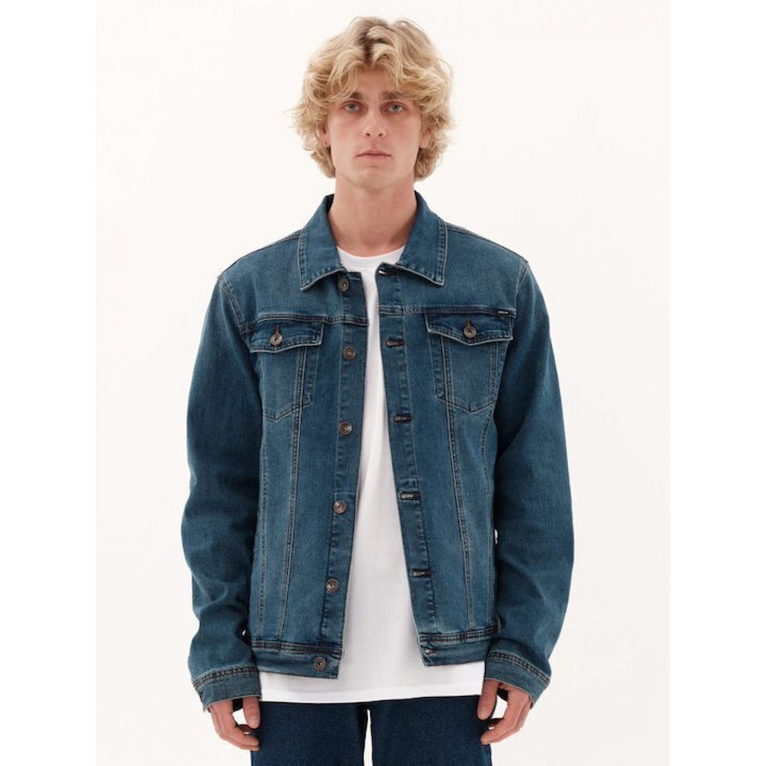 Ανδρικό Μπουφάν Τζιν EMERSON 231.EM18.101 Μπλέ