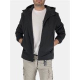 Ανδρικό λεπτό μπουφάν Mythic GA-7206-1 Black 1