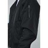 Life Style Butiken Ανδρικό ελαφρύ Bomber μπουφανάκι oversized LS11730 Black 5