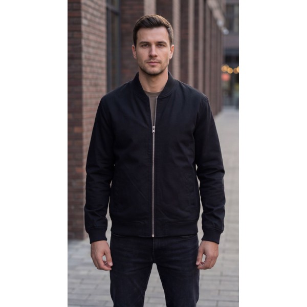 Life Style Butiken Ανδρικό λεπτό μπουφάν LS12648201 Black