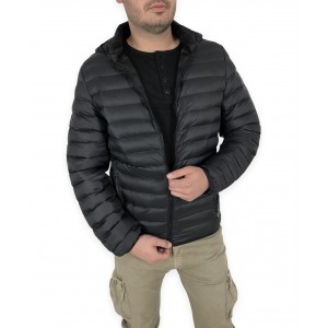 Life Style Butiken Ανδρικό μπουφάν για άνοιξη LS1836 Μαύρο