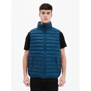 BASEHIT 221.BM10.141 ΕΛΑΦΡΥ ΑΝΔΡΙΚΟ ΑΜΑΝΙΚΟ ΜΠΟΥΦΑΝ PUFFER MΠΛΕ