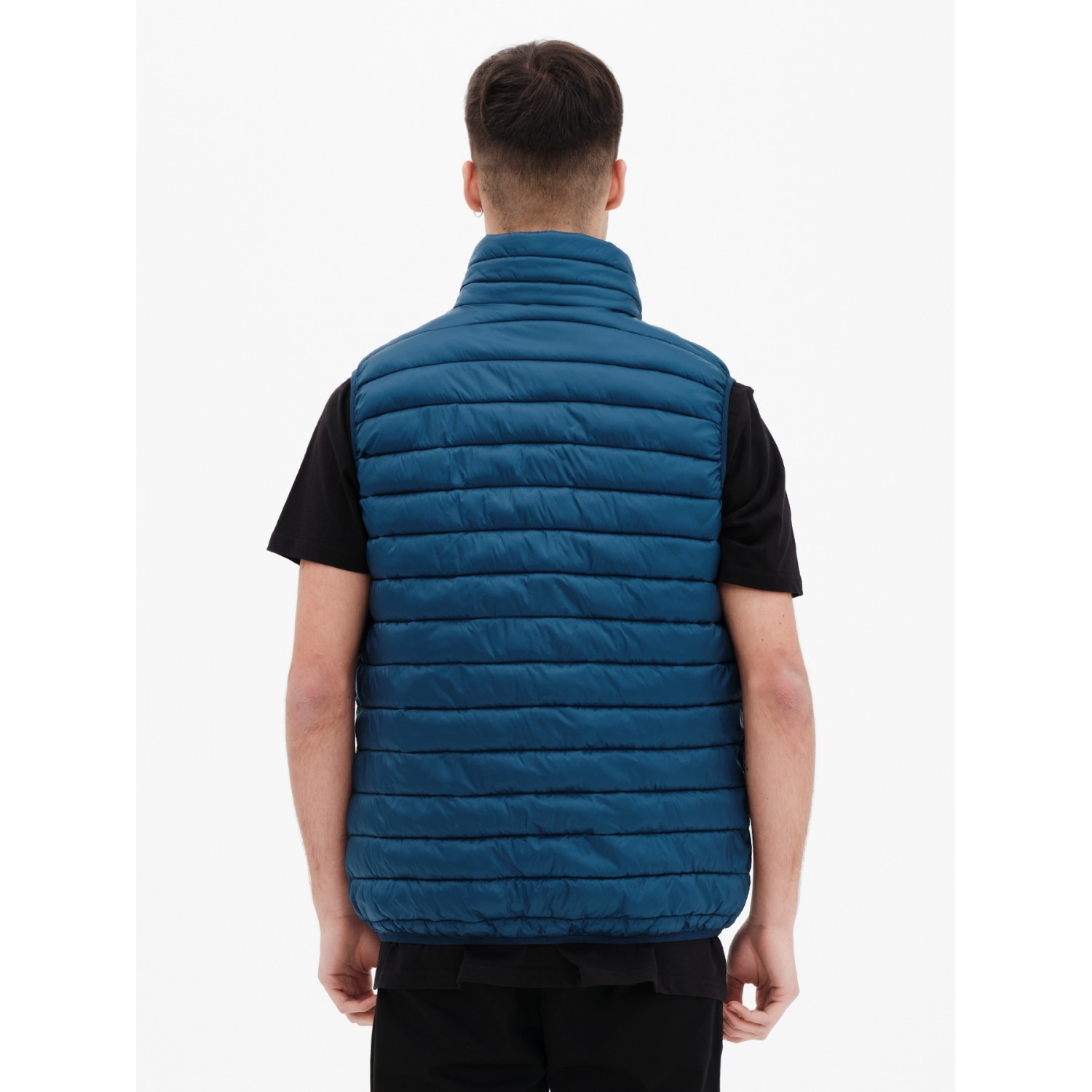 BASEHIT 221.BM10.141 ΕΛΑΦΡΥ ΑΝΔΡΙΚΟ ΑΜΑΝΙΚΟ ΜΠΟΥΦΑΝ PUFFER MΠΛΕ