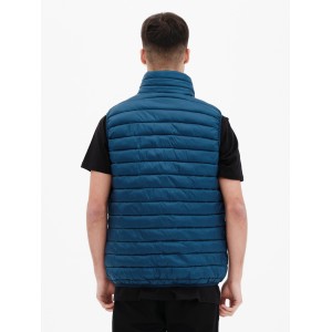 BASEHIT 221.BM10.141 ΕΛΑΦΡΥ ΑΝΔΡΙΚΟ ΑΜΑΝΙΚΟ ΜΠΟΥΦΑΝ PUFFER MΠΛΕ