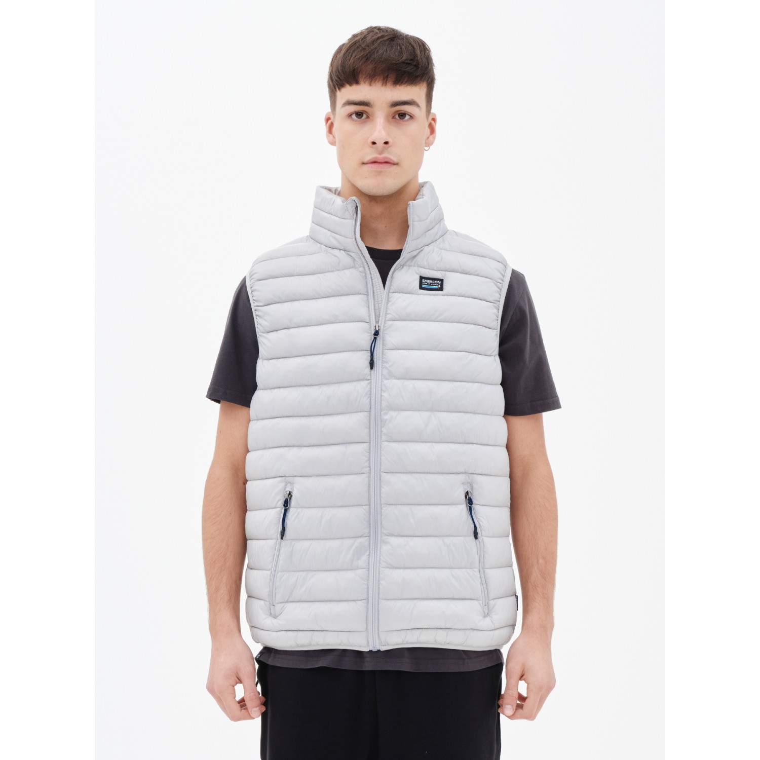 Emerson 221.EM10.140 Γκρι ΑΝΔΡΙΚΟ ΑΜΑΝΙΚΟ ΜΠΟΥΦΑΝ PUFFER