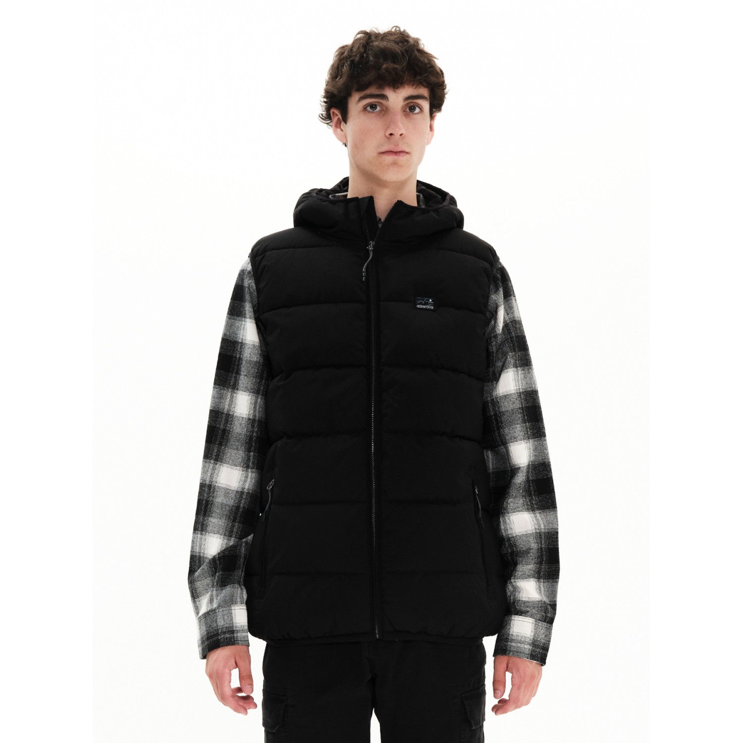 EMERSON ΑΝΔΡΙΚΟ ΑΜΑΝΙΚΟ ΜΠΟΥΦΑΝ PUFFER ΜΕ ΚΟΥΚΟΥΛΑ 222.EM10.149 Black