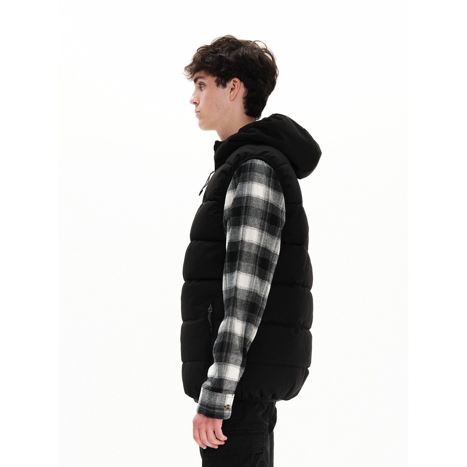 EMERSON ΑΝΔΡΙΚΟ ΑΜΑΝΙΚΟ ΜΠΟΥΦΑΝ PUFFER ΜΕ ΚΟΥΚΟΥΛΑ 222.EM10.149 Black