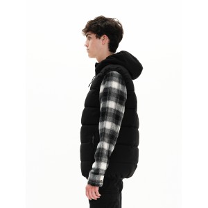 EMERSON ΑΝΔΡΙΚΟ ΑΜΑΝΙΚΟ ΜΠΟΥΦΑΝ PUFFER ΜΕ ΚΟΥΚΟΥΛΑ 222.EM10.149 Black