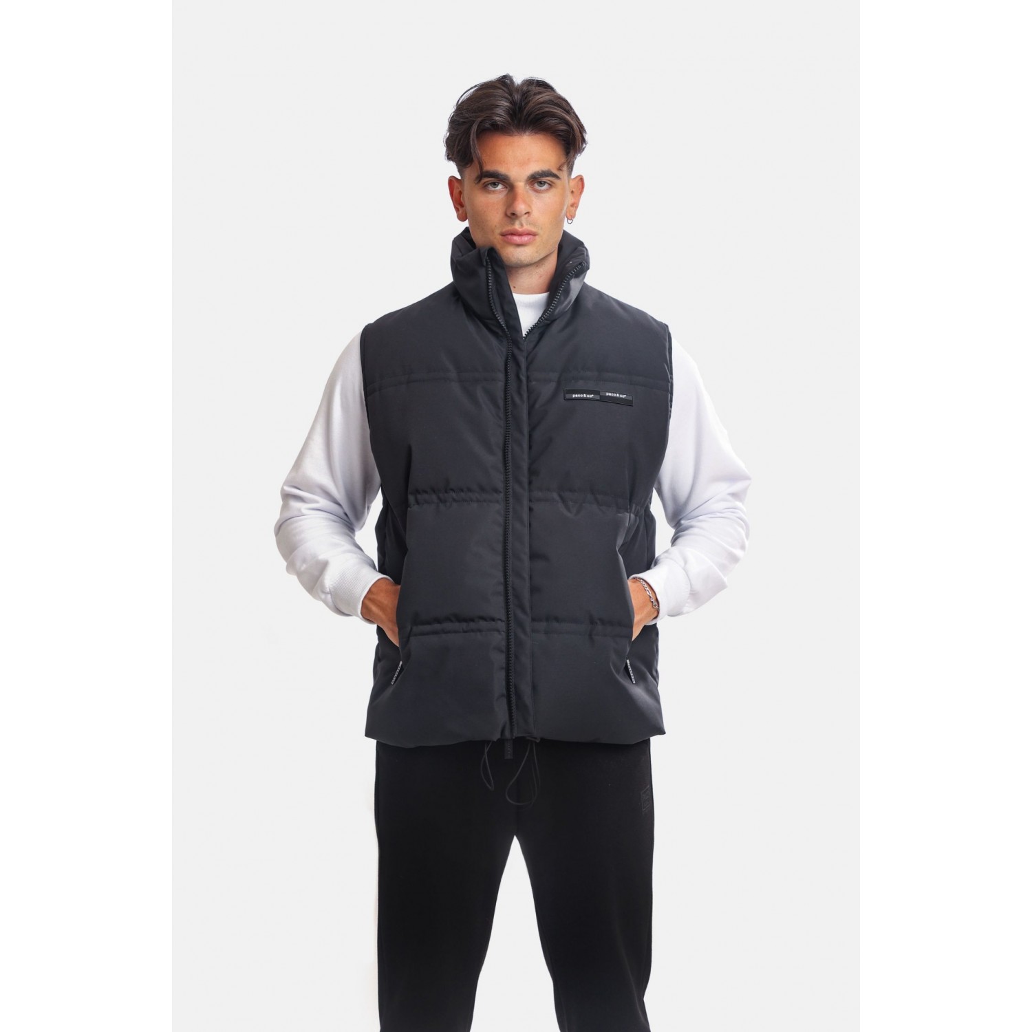 Paco & Co 2398216 Μαύρο ΑΝΔΡΙΚΟ ΑΜΑΝΙΚΟ ΜΠΟΥΦΑΝ PUFFER 