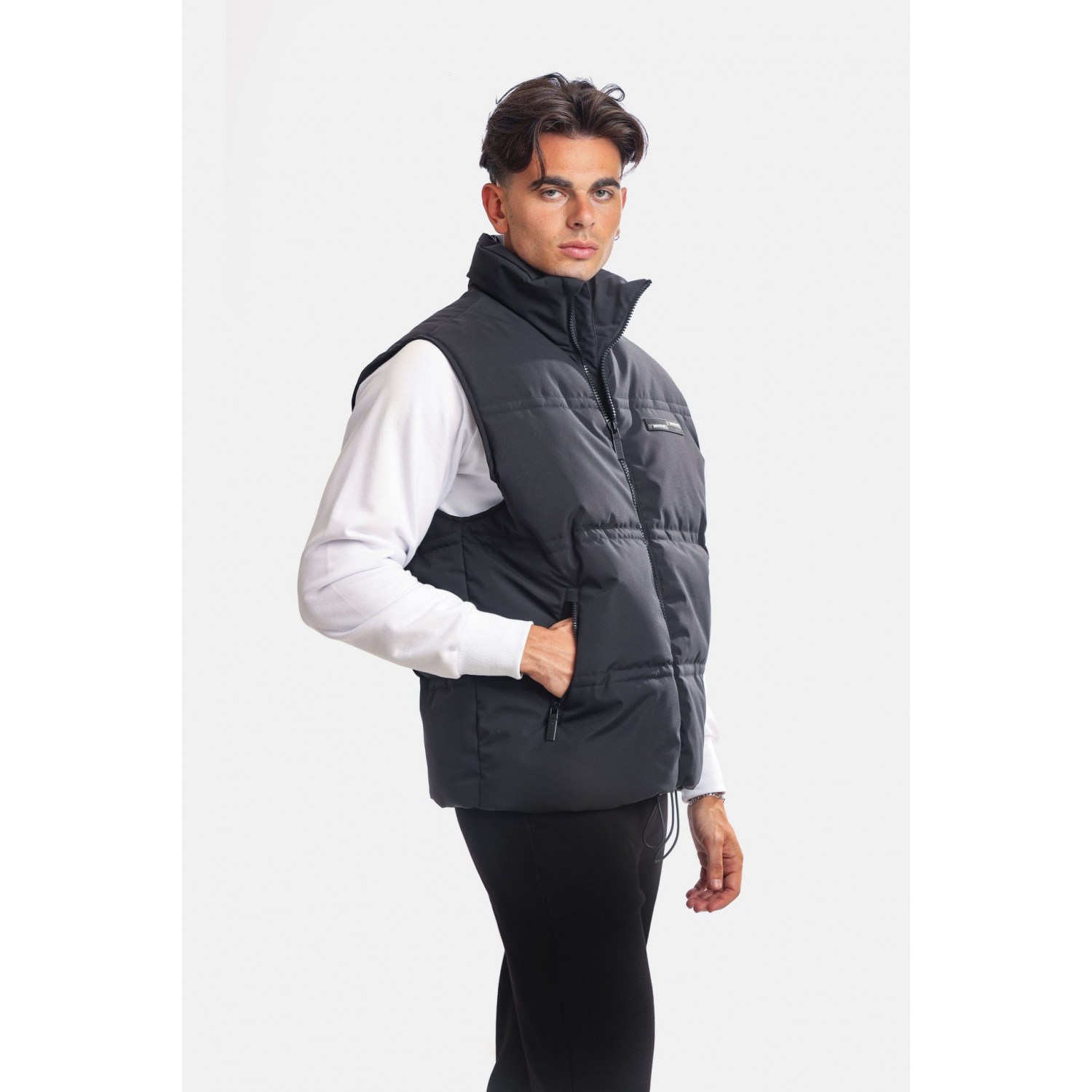 Paco & Co 2398216 Μαύρο ΑΝΔΡΙΚΟ ΑΜΑΝΙΚΟ ΜΠΟΥΦΑΝ PUFFER 