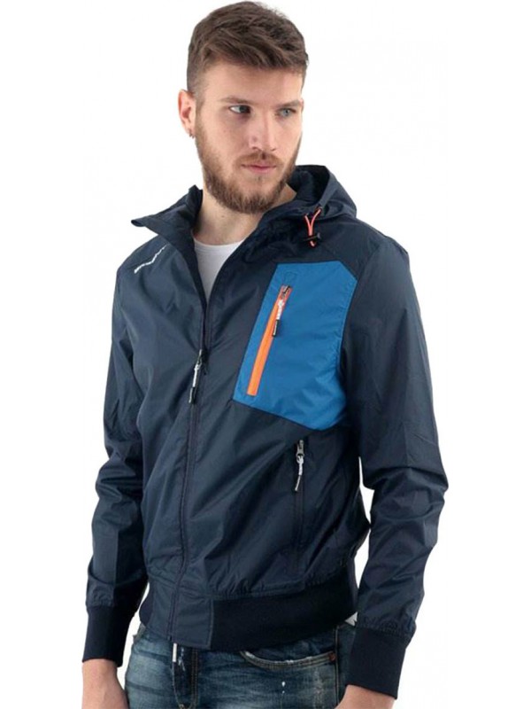 Basehit SM1623 Ανδρικό Μπουφάν Bomber Αδιάβροχο για Άνοιξη Navy / Blue