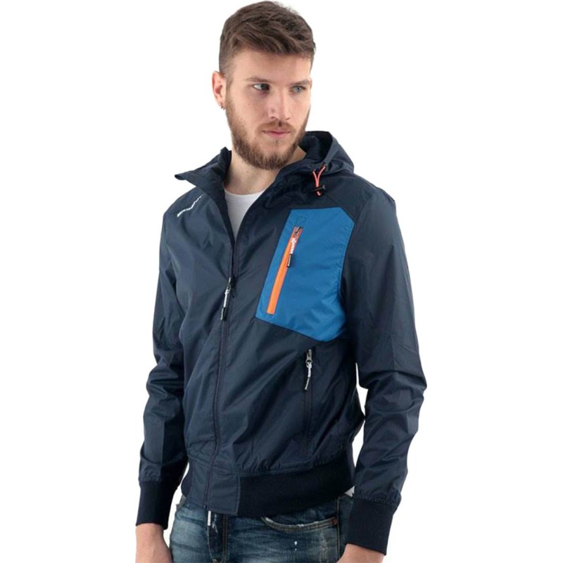 Basehit SM1623 Ανδρικό Μπουφάν Bomber Αδιάβροχο για Άνοιξη Navy / Blue Ανδρικά