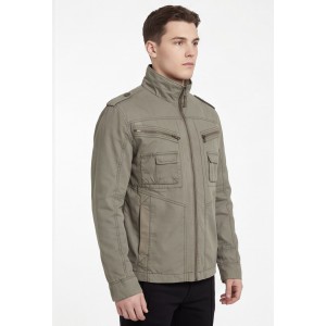 Life Style Butiken Ανδρικό Ελαφρύ Μπουφάν Βαμβακερό Cargo LS1512 Army Khaki Ανδρικά