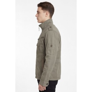 Life Style Butiken Ανδρικό Ελαφρύ Μπουφάν Βαμβακερό Cargo LS1512 Army Khaki Ανδρικά