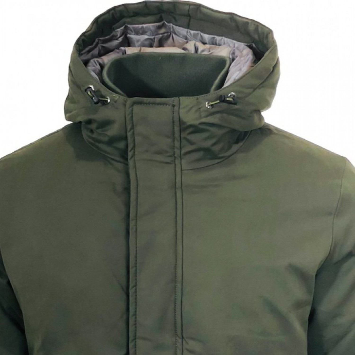 Life Style Butiken Ανδρικο μπουφάν Jacket βαμβακερό με κουκούλα LS15673 CHAKI