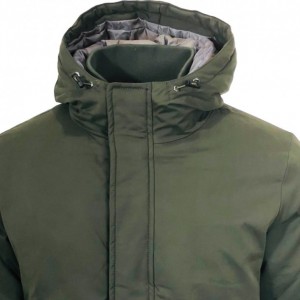 Life Style Butiken Ανδρικο μπουφάν Jacket βαμβακερό με κουκούλα LS15673 CHAKI